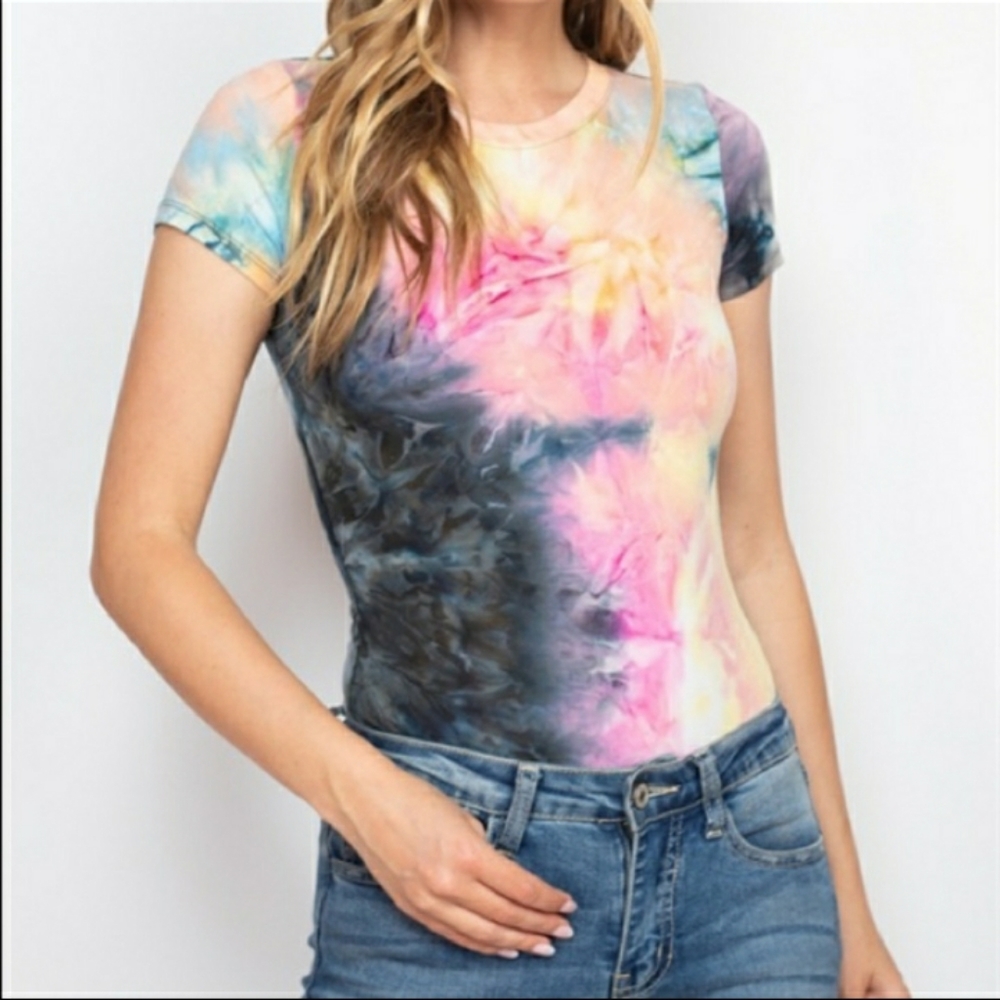 Popular 21 tie dye body suit